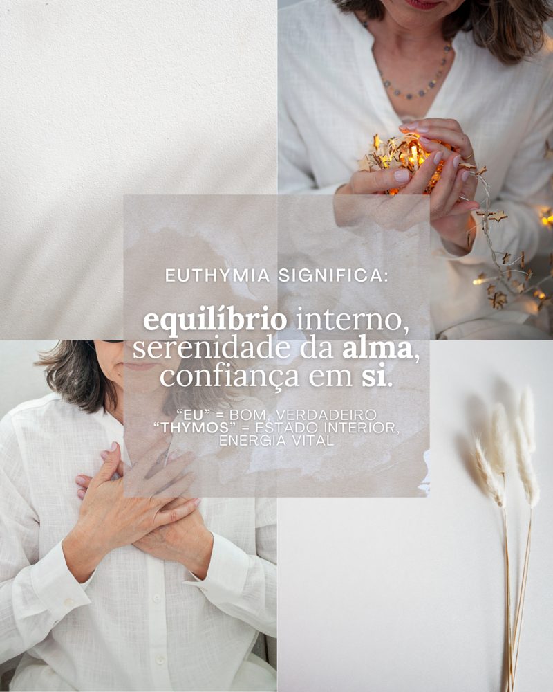 Post da Euthymia explicando o significado do nome