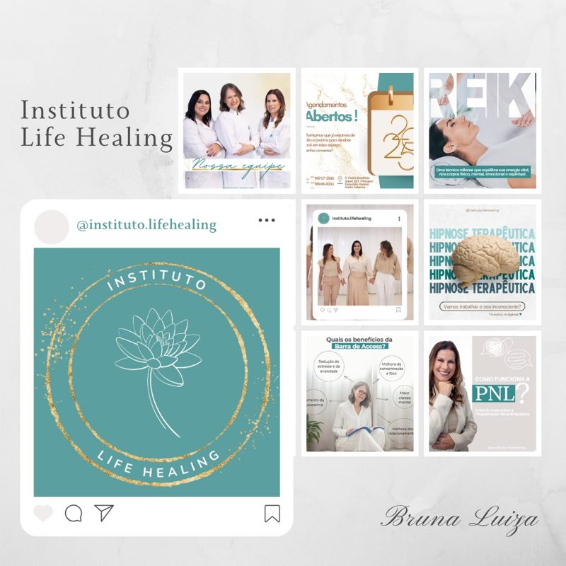Perfil e posts do Instituto Life Healing