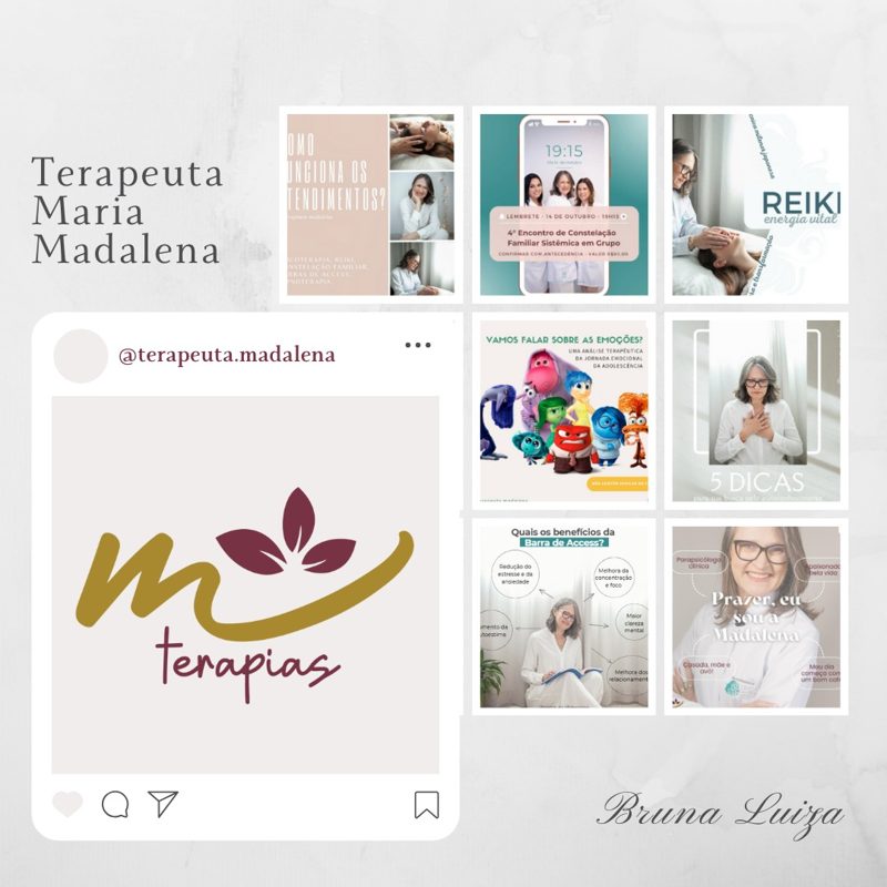 Perfil e posts da Terapeuta Maria Madalena
